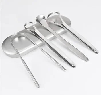 Premium 1pcs/3pcs Metal Tongue Scraper Cleaner for Adults & Kids Portable Stainless Steel Tongue Scrapers Brushes for Removing