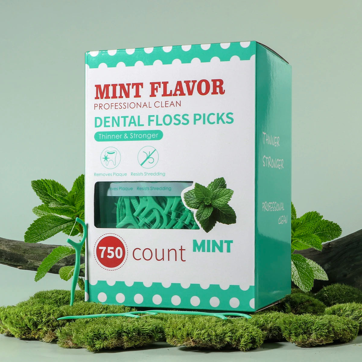 Mint dental floss stick - home portable disposable care dental floss stick - oral care - deep cleaning - interdental cleaning pr